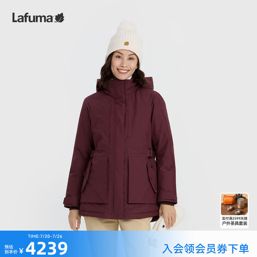 乐飞叶户外戈尔鹅绒羽绒服女