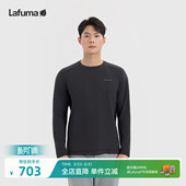 LAFUMA乐飞叶户外秋冬速干圆领长袖 休闲运动跑步防晒上衣 T恤男士