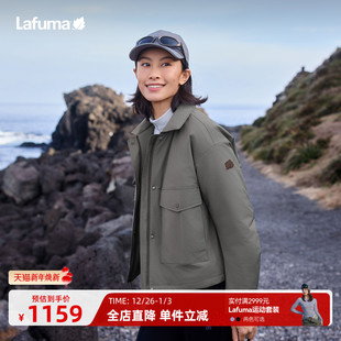 LAFUMA乐飞叶户外抗菌防泼水保暖棉服女士短款 翻领外套 上衣时尚