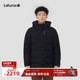 LAFUMA乐飞叶700蓬中长款 鹅绒羽绒服男士 可拆卸帽保暖防寒服外套