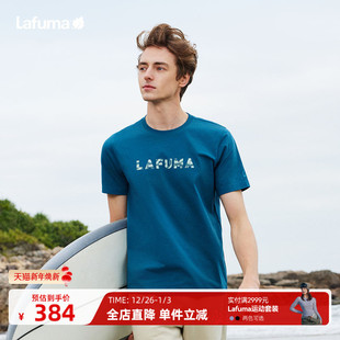 T恤男士 休闲运动印花凉感短袖 上衣 夏季 LAFUMA乐飞叶户外24新款