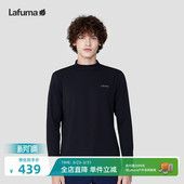 LAFUMA乐飞叶户外秋冬保暖小高领舒适弹力运动长袖 上衣 T恤男士