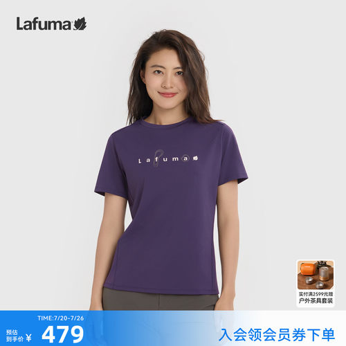 乐飞叶户外防晒短袖T恤女