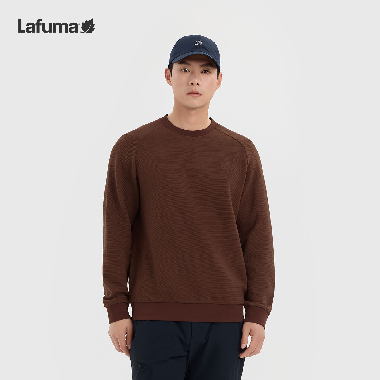 LAFUMA乐飞叶圆领套头卫衣男