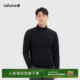 LAFUMA乐飞叶户外秋冬男士 T恤保暖内里磨毛休闲上衣 半拉链长袖