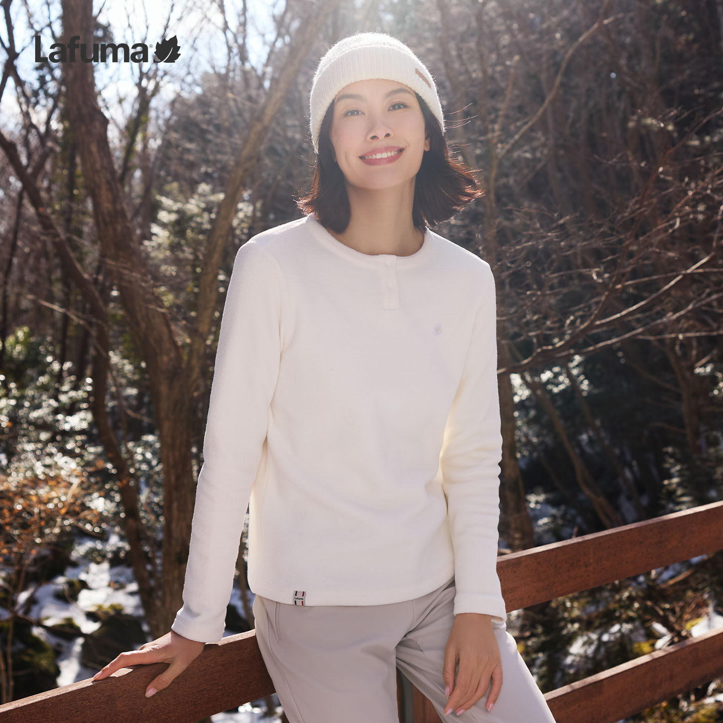 乐飞叶LAFUMA户外秋冬圆领抓绒长袖T恤女运动休闲保暖打底衫,户外/登山/野营/旅行用品,户外休闲衣,淘宝优惠券,粉丝福利购,淘宝优惠卷