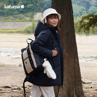 法国LAFUMA乐飞叶户外24秋冬防泼水防风透湿羽绒服女中长款 防寒服