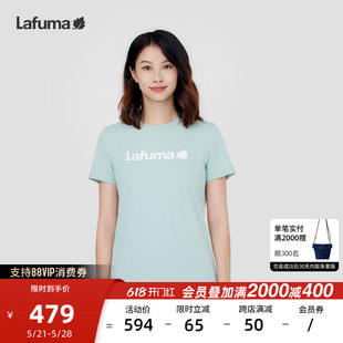 LAFUMA乐飞叶户外2024夏季 T恤女 吸湿速干凉感健身运动短袖 新品