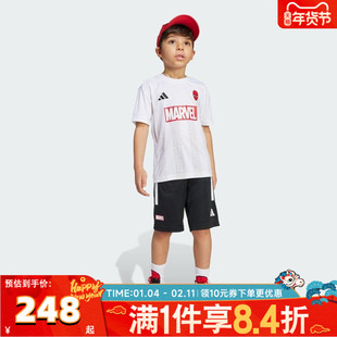 adidas阿迪达斯儿童LK MRVL SM TSET短袖运动套服JM0807