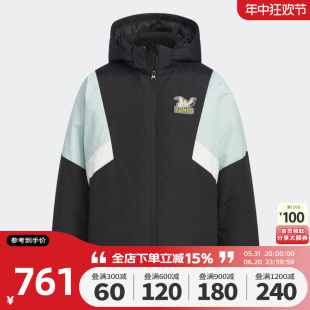 男大童JK Adidas阿迪达斯三叶草2024新款 JKT DOWN羽绒服IX4350