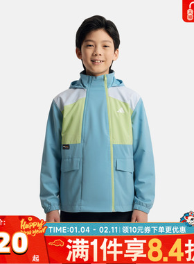 adidas阿迪达斯男大童JK WV URBAN JKT运动健身夹克外套KG5949