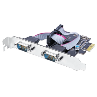 摩可灵电脑PCI-E转串口卡PCIE转九针多串口扩展卡DB9针2COM口RS232转接卡拓展卡台式主机主板PCI板卡4口四PC