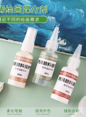 保护剂亮度油画防水光泽丙烯增加