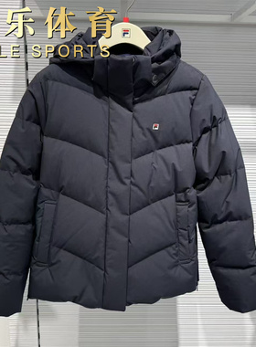 FILA斐乐女装2025冬季新款运动休闲保暖连帽羽绒服F11W548902