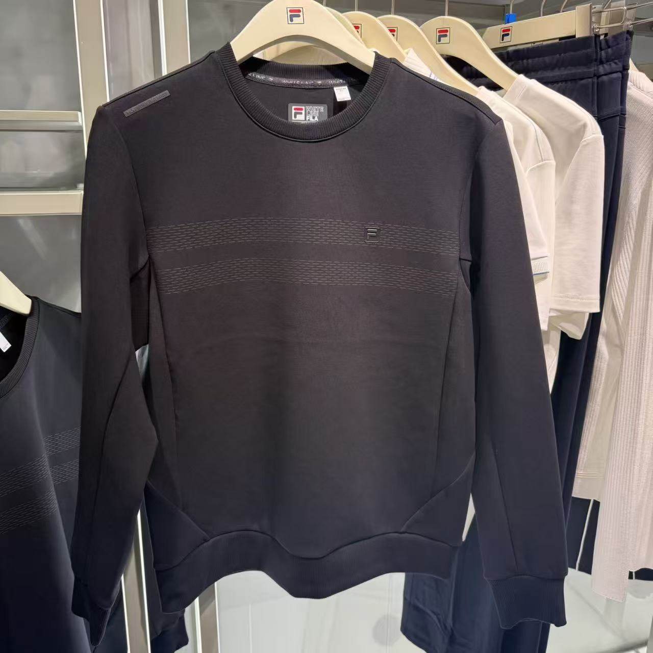 FILA斐乐男装2025年冬新款基础时尚休闲针织套头衫卫衣F11M543205,运动服/休闲服装,运动T恤,淘宝优惠券,粉丝福利购,淘宝优惠卷