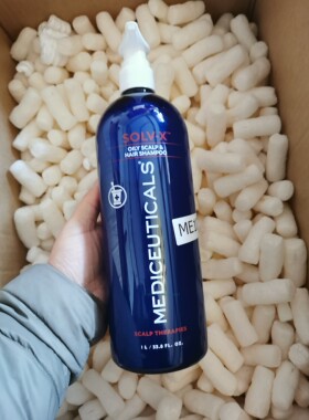 现货MEDICEUTICALS Solv-X  油性发质和头皮发红刺激发痒洗发水1L