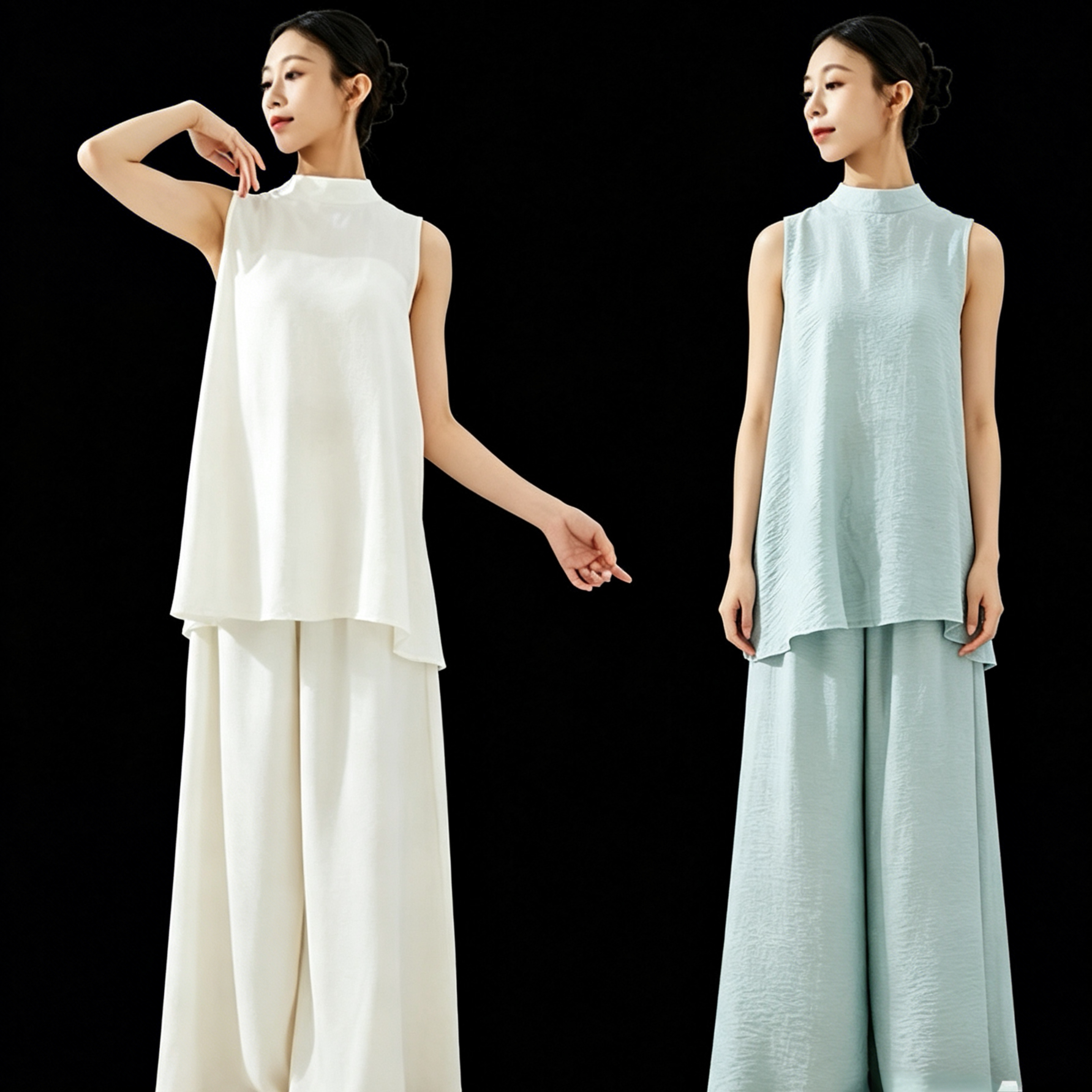 你不必是一朵花舞蹈服国风现代舞练功服中国舞练功服背心上衣表演图片