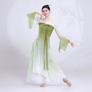 醉清波舞蹈服装新款纱衣套装练功服彼岸演出服上春山雨巷佳人表演