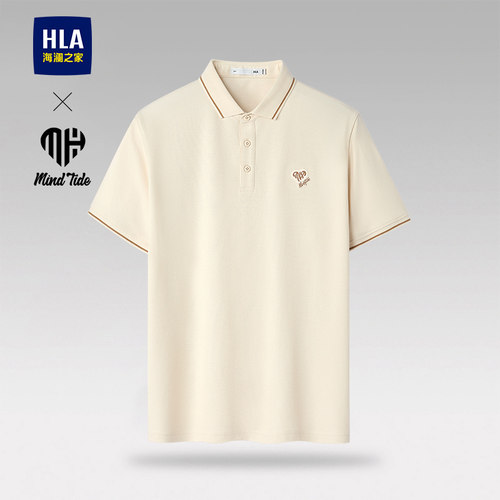 海澜之家亦心即为系列短袖POLO衫