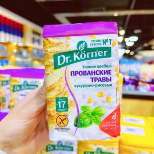 俄罗斯进口代餐米饼康纳博士粗粮代餐饼干无油无麸质添加健身食品