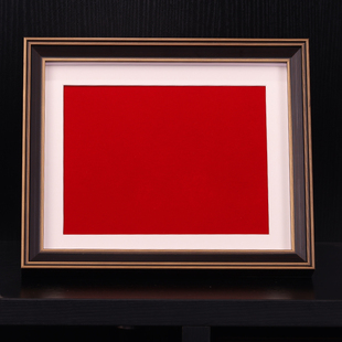 实木勋章框臂章收纳框纪念章展示框消防退役留念主席像章展示相框