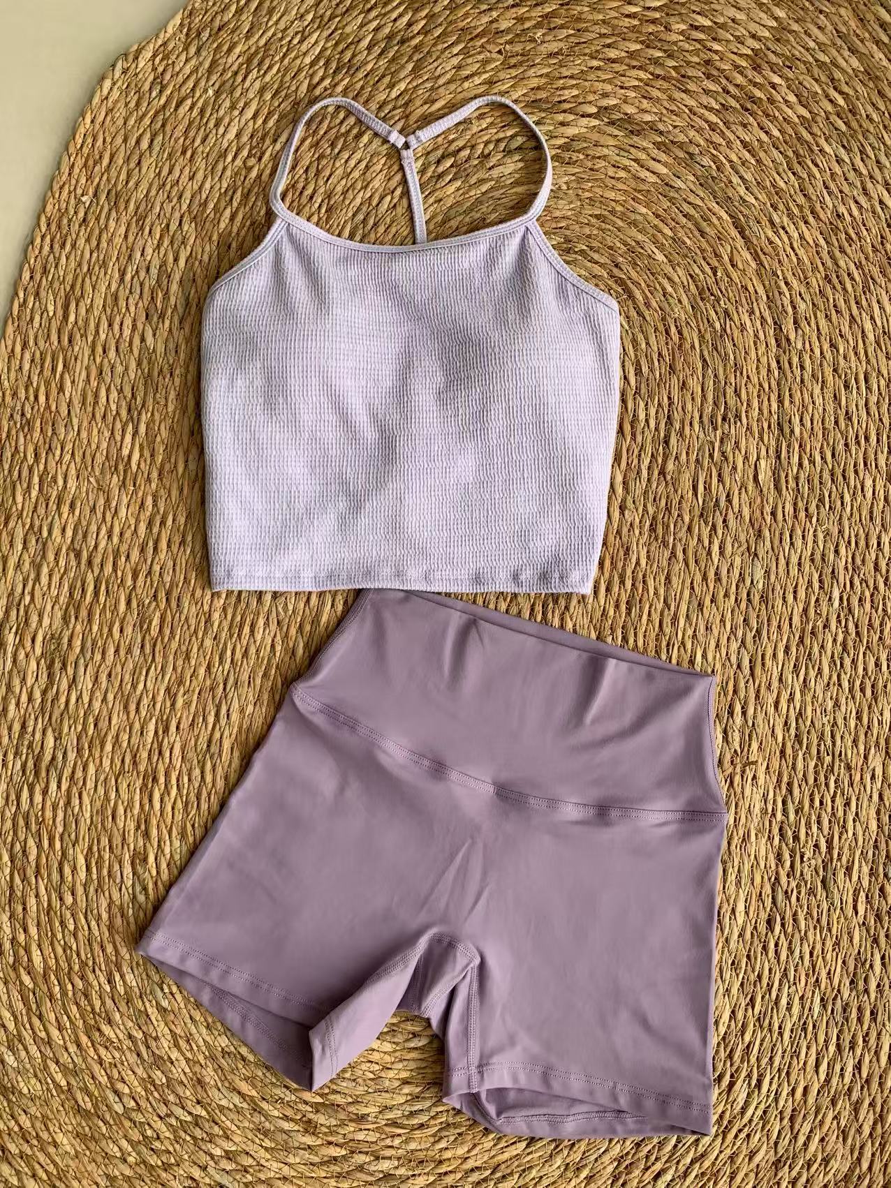 韩国新款瑜伽服套装女吊带背心带瑜伽套装