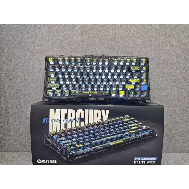 重力星球K1 LITE无线蓝牙有线三模机械键盘发光办公电竞游戏通用