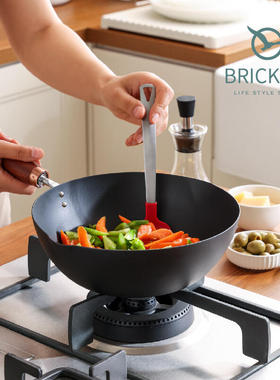 BRICKELL玲珑系列深氮高纯铁锅无涂层不粘锅22cm