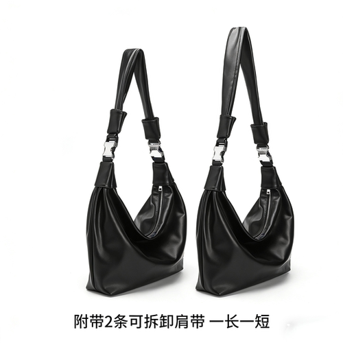 ZRVR小众设计感软皮男包简约百搭单肩斜挎包2025新款通勤饺子包包