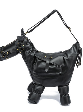 Stereoman欧洲Banned小马包设计感单肩斜挎包皮包马年包包机车包