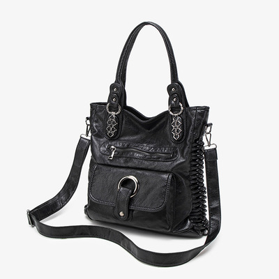 Stereoman欧洲Banned暗黑托特包通勤手提单肩包朋克多口袋斜挎包