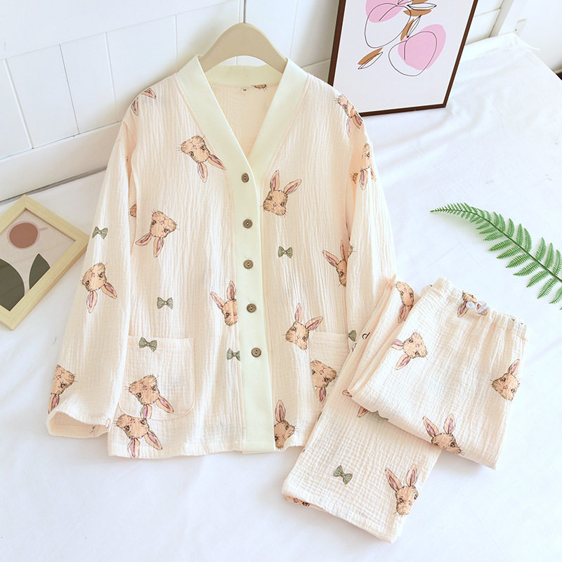 多款纯棉绉布月子服春秋产后哺乳睡衣春夏孕妇待产怀孕期两件套装