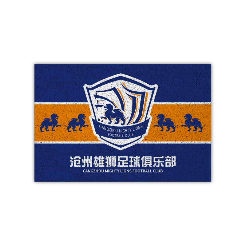 沧州雄狮足球俱乐部丝圈地垫