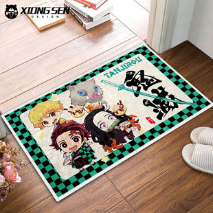 鬼灭之刃炭治郎善逸祢豆子周边硅藻泥地垫玄关入户浴室进门口脚垫