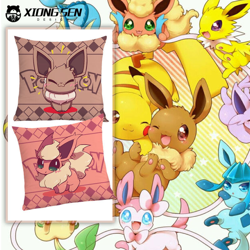 卡通宝可梦伊布家族水伊布抱枕