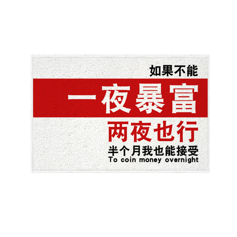 何以解忧一夜暴富仿羊绒地垫