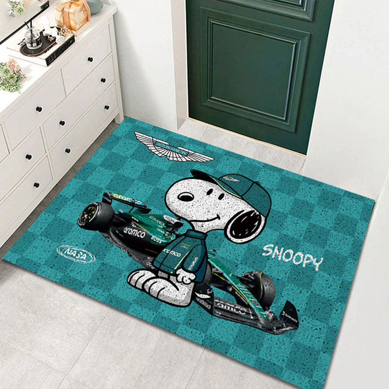 史努比阿斯顿马丁车队汽车迷联名NASA丝圈地垫玄关入户门口脚垫子,居家布艺,家用脚垫,淘宝优惠券,粉丝福利购,淘宝优惠卷
