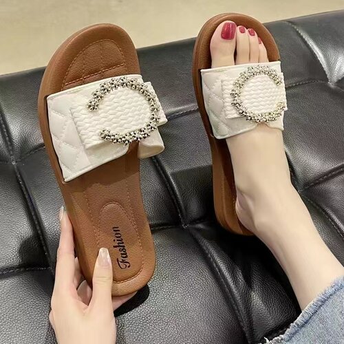 新款夏秋季拖鞋女时尚外穿一字拖