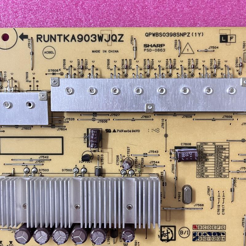 原装夏普LCD-80X500A 80LX842A液晶电源板RUNTKA903WJQZ测好