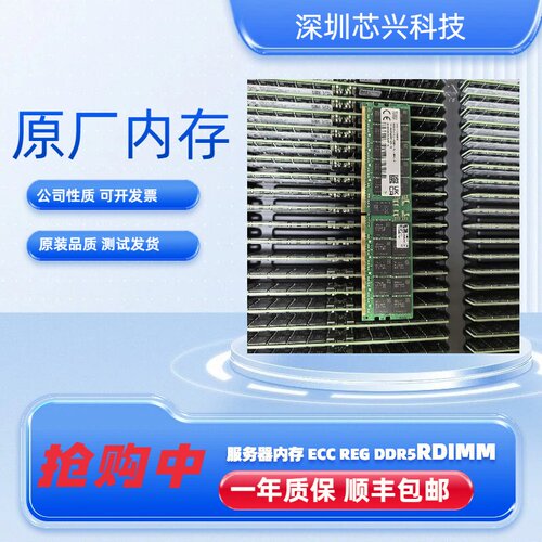 海力士现代 64GB 2RX4 PC5-4800B服务器内存条ECC REG RDIMM DDR5