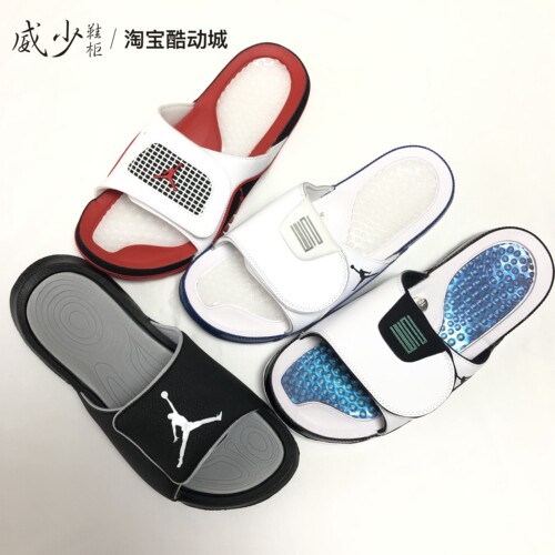 JORDAN拖鞋黑红男女潮流