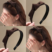 法式 复古高级感蝴蝶结发箍女2026新款 压发捆洗脸发卡防滑头箍发饰