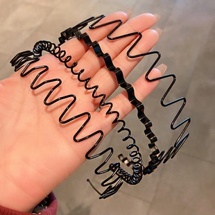 刘海发箍2025新款 隐形不勒头发卡女 潮男波浪头窟压发洗脸发捆夏季