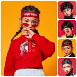 Спортивная баскетбольная форма, китайская красная повязка на голову для мальчиков, спортивный платок, ободок, впитывает пот и запах