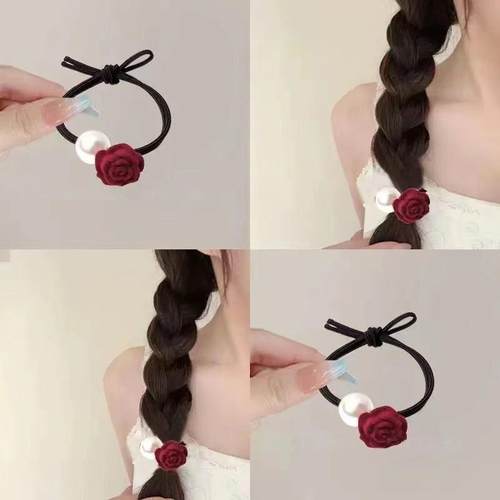 罗喜法式玫瑰复古发圈