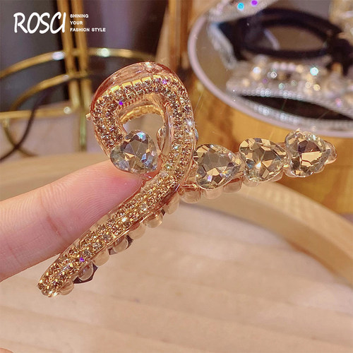 罗喜鲨鱼夹亚克力轻奢中号抓夹