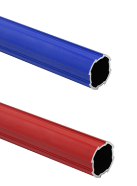 28系列红色蓝色涂装基础线棒 第三代铝合金精益管线棒型材