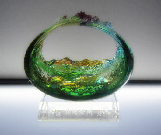 正品琉璃锦绣徐州/徐州云龙湖景色图案/徐州特色礼品/送外地朋友
