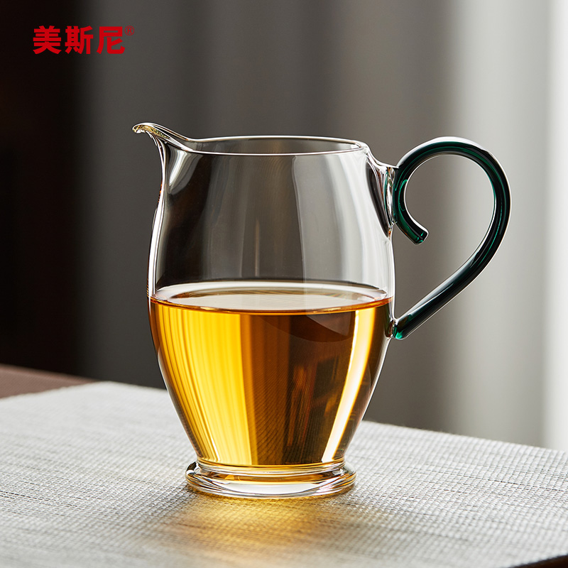 美斯尼玻璃公道杯耐高温高档加厚分茶器日式茶杯功夫茶海茶滤套装