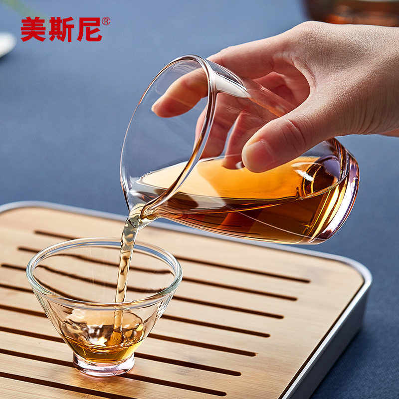 美斯尼手工透彩底公杯加厚耐热玻璃公道杯功夫茶海茶道分茶器|ruв категории посуда, чайный сервиз, справедливость кубок - от Buy2taobao.com для оказания профессиональной услуги покупки агента Taobao